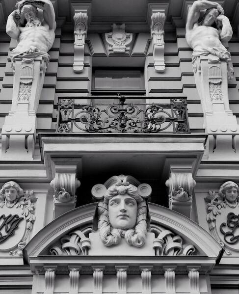 Photograph Ingrida Kuznecova Art Nouveau Architecture In Riga on One Eyeland